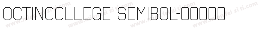 OctinCollege SemiBol字体转换